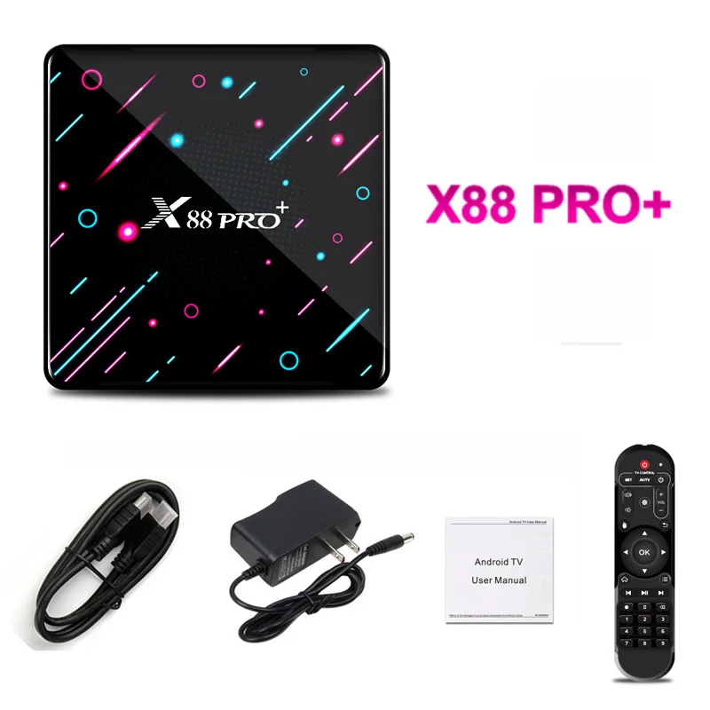 QPLOVE X88 PRO Plus Smart tv Box ОС Android 9,0 RK3368 Qcta-Core 4 Гб 64 Гб PowerVR G6110 GPU поддержка 4K HDMI 2.0a изображение двойной WiFi - Цвет: X88 Pro Plus