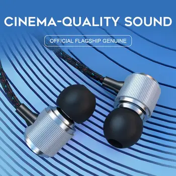 

High Guality Wired Headphones Metal Subwoofer In Ear Remote Control Music Headset Game Earphones For Microphone TXTB1