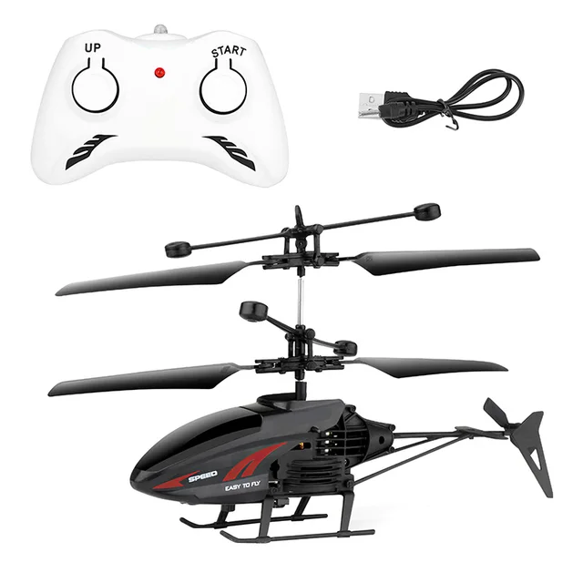 Wireless Remote Control Alloy Aircraft Helicopter Toy Smooth Flight Anti-Collision Children Plane Toys Birthday Gift