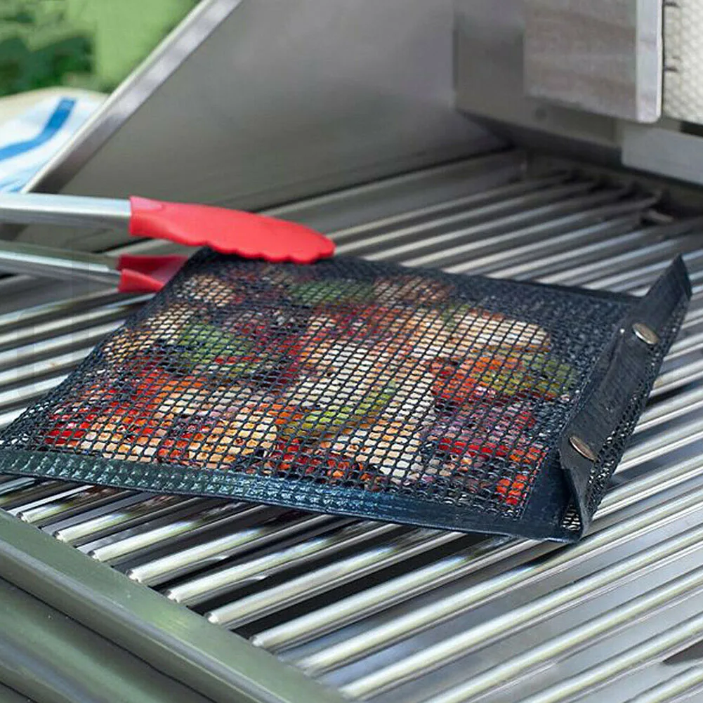 

Non-Stick Mesh Grilling Bag Mats Non-Stick BBQ Bake Bag Outdoor Picnic Baking Barbecue Cooking Tool