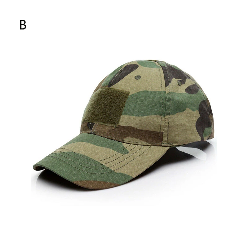Тактическая Кепка для спорта на открытом воздухе Snapback шапки с принтом камуфляжная шляпа простота Военная армейская охотничья Кепка повседневные Шапки для взрослых унисекс - Цвет: B