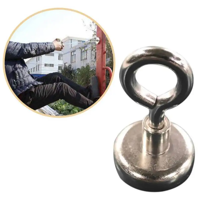

Strong Powerful Magnetic Hook Durable Salvage Magnets Pot Hunting Fishing Magnets Hook Magnet Detector Household Gadget