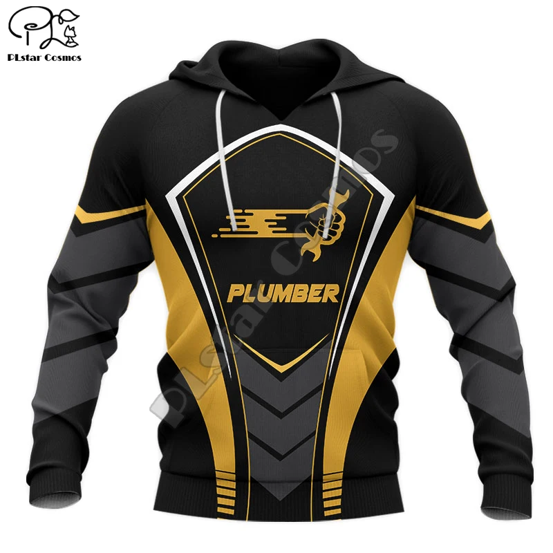 PLstarCosmos 3DPrint Harajuku Streetwear Plumber Art Newfashion Funny Worker Job Unisex Man/Woman Casual Hoodie/Sweatshirt/Zip 4