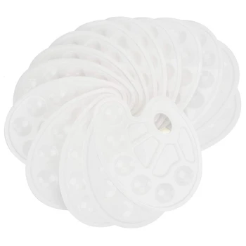 

15 Pcs Paint Tray Palettes Plastic for Acrylic Oil Watercolor Craft DIY Art Painting Palettes, White