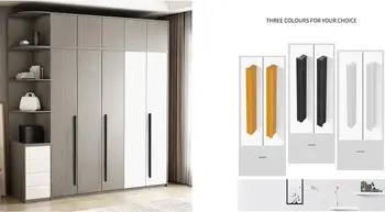 

Freeshipping Aluminum alloy L-shaped Wardrobe Handle Parts