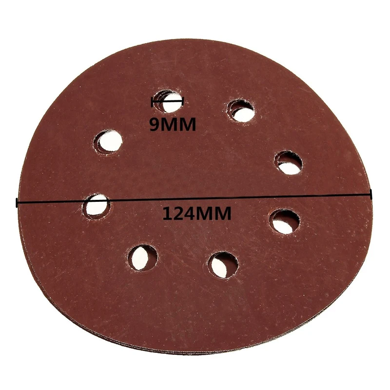 50 шт./компл. 5 ''наждачной бумагой 800 1000 1500 2000 3000 шлифовальные диски наждачной бумаги на застежке-липучке для деревянная бусина полировка
