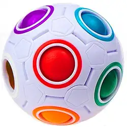 Пластиковый Кубик Радужный магический шар головоломка Забавный Непоседа Детская обучающая игрушка снятие стресса
