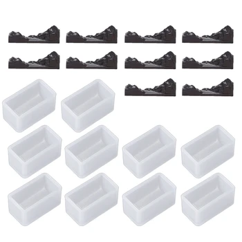 

20Pcs DIY Sandalwood Natural Unfinished Irregular Mountain River Wood Pendant Resin Castings Mold Epoxy Resin Art Crafts