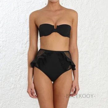 

Bikinis Female 2020 Swimsuit Ladies Surf Wear Women Girls Rash Guard New Hollow Out Bikini Underwire Woman Patchwork Polyester