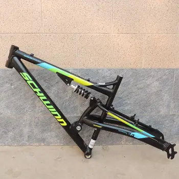 

New stock 26er mountain bike frame alloy aluminum DH full suspension bicycle frame for both V brake and disc brake frameset