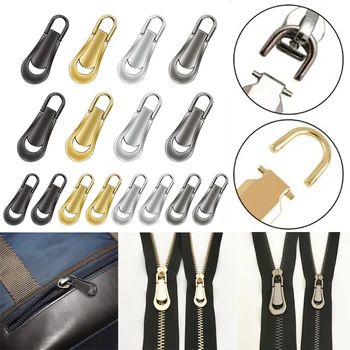 

16 PCS Universal Detachable Luggage Bag Puller Leather Dedicated Zipper Accessory for Instant Repair of Bags Zipper Pull Ring