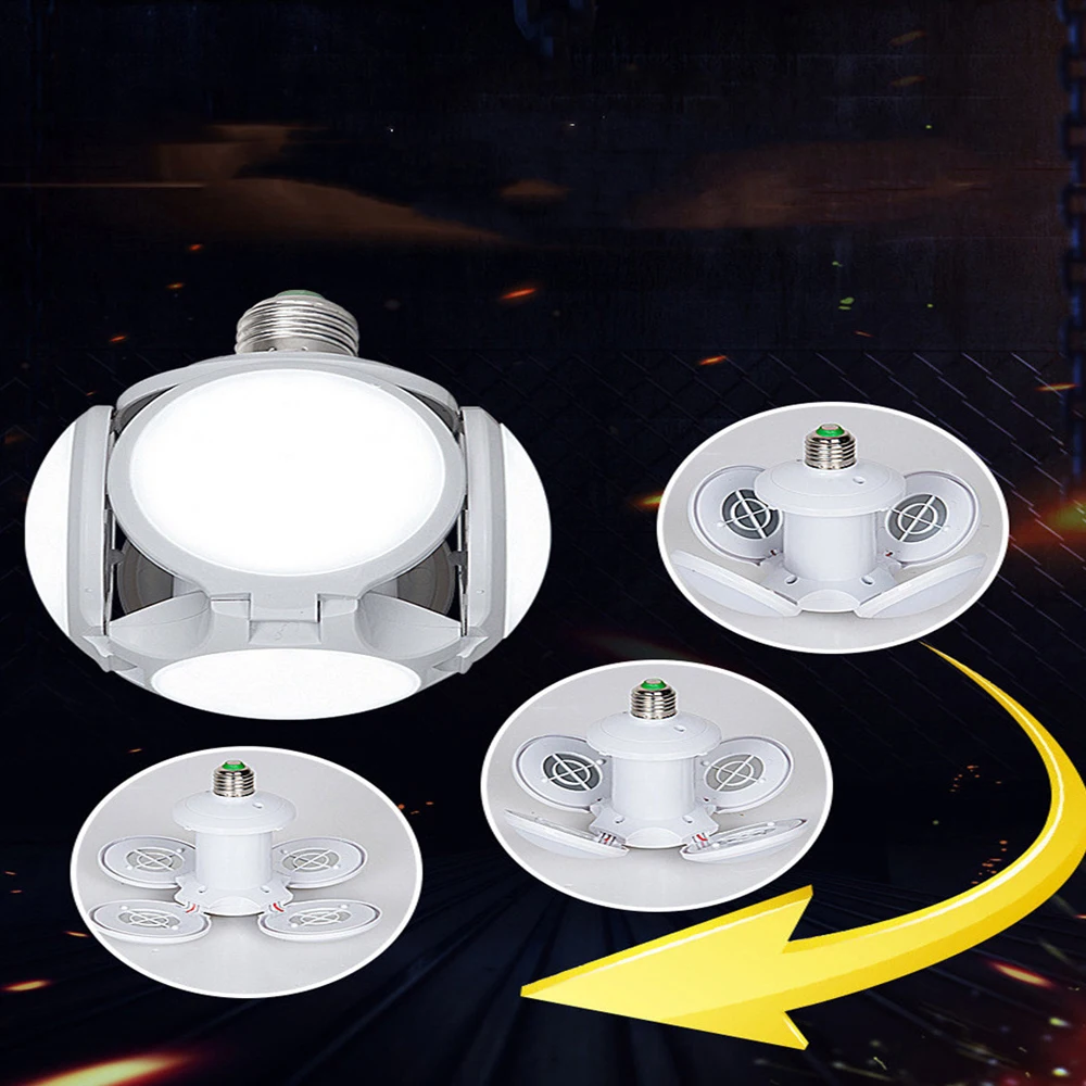 Super Bright LED Folding Bulb E27 40W Football Modeling Lamp AC 85-265V LED Bulb Bubble Ball Bulb Foldable Replace Halogen Light 12