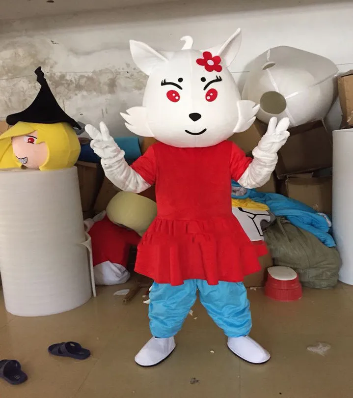 Костюм лисы-маскота Фурсьют взрослый костюм персонажа из мультфильма Showtime