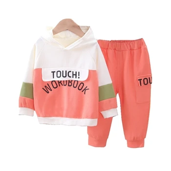 

New Spring Autumn Baby Girl Clothes Children Boys Cotton Hoodies Pants 2 Piece Set Toddler Casual Costume Infant Kids Tracksuits