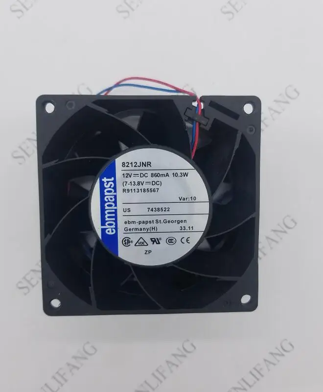 Для 8212JNR 8212 JNR AC/DC 12V 10,3 W 80x80 мм Сервер площади Вентилятор охлаждения 2-провод