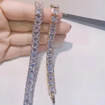 

Luxury rectangle Bracelets Bangles Cubic Zircon CZ Vintage Bohemian Cuff Bracelets For Women Femme Fashion Jewelry S0685