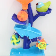 Водяное колесо, детская игрушка, шестерня, Детская ванна, пластиковая игрушка для игры в ванную, унисекс, песочный фильтр, вращающаяся настольная игрушка