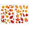 Window Wall Sticker DIY Home Decor Double Side Printing No Glue Autumn Maple Leaves Wall Art PVC Sticker Decals for Glass Door ► Photo 3/6