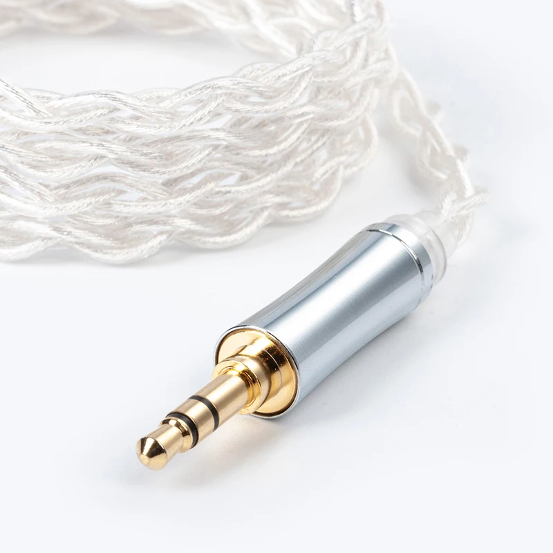 

TRI 4 Core Cable High Purity 5N Single Crystal Copper Silve with 2Pin/QDC/MMCX/TFZ Connector for KZ ZSX ASX ASF TRN VX BA8 V90S