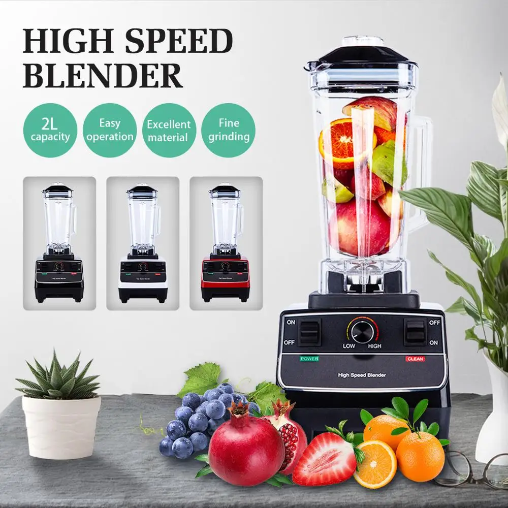 Blender Powerful High Speed Blenders Food Mixer Fruit Juicer Ice