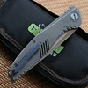 Green thorn Lee quick opening folding knife M390 blade titanium alloy handle camping outdoor survival fruit EDC tool 6