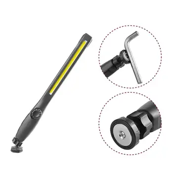 

Portable COB LED Working Lamp USB Charging Working Light Strip Overhaul Lamp Camping Lamp with Magnet and Hook Bright Fashlight
