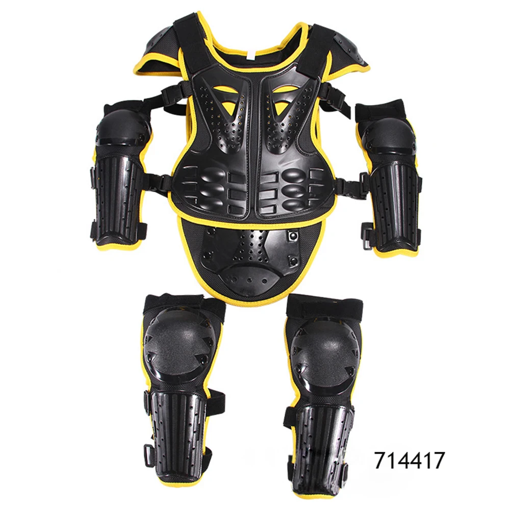 Full Body Armor Children Racing Cycling MTB Motocross Protect Vest armour Chest Spine Guard Baby Knee Elbow armor Latka