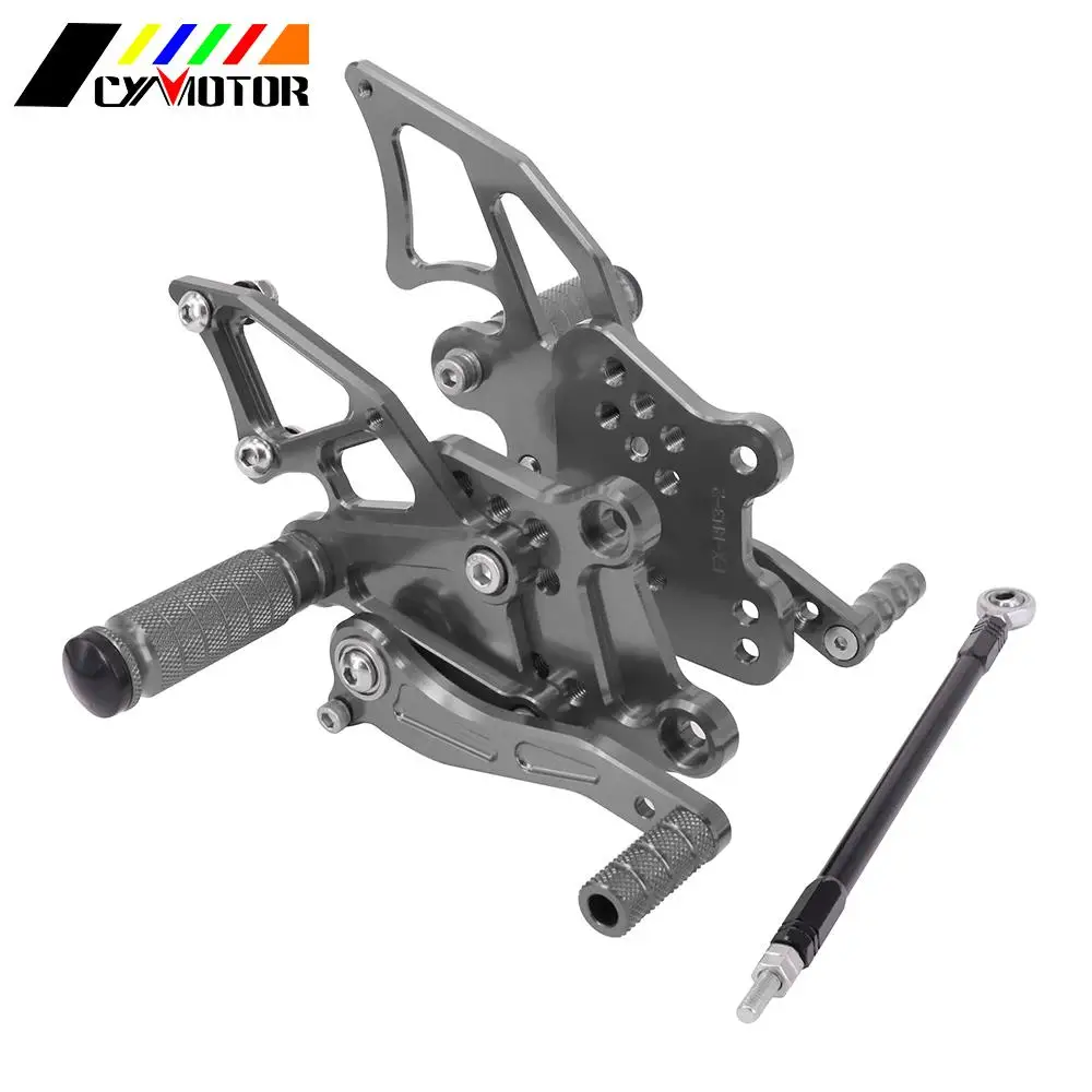 CNC Регулируемые подножки подножек Rearset педали задние наборы подножки для Kawasaki NINJA 250 300 Z300 2013- 300R EX300 2013