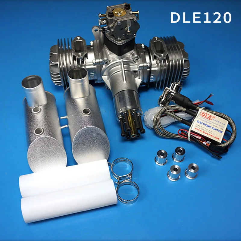 Новый автомобильный бензиновый двигатель DLE120 задний выхлоп 120CC для