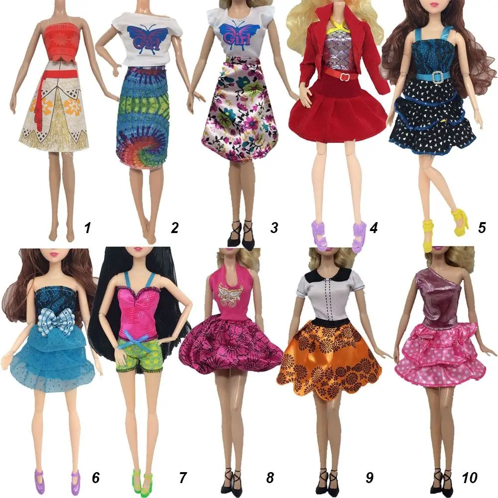 1Set Newest Doll Dress Casual Clothes Doll Fashion Wear Handmade Girl Wearing For 30cm Accessories DIY Girl Gift Toys doll accessories,doll clothes,doll clothes accessories,barbie doll clothes