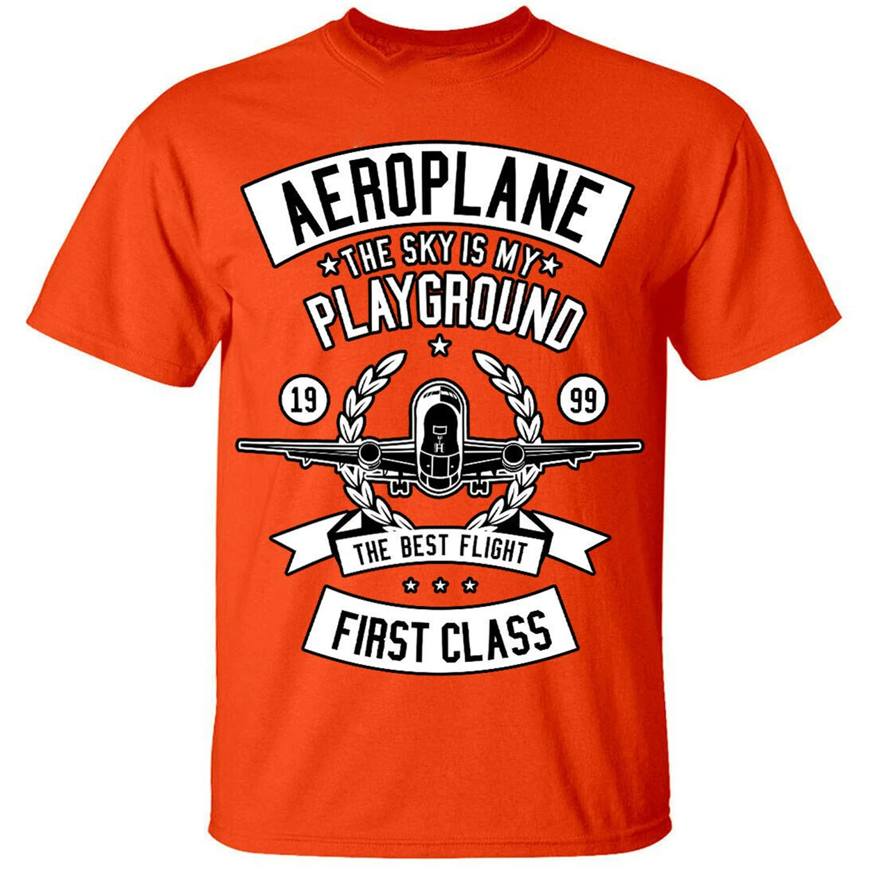 Mens Boys Girls The Sky is my playground Tops Tee T Shirt Aeroplane T-Shirt full-figured | Мужская одежда