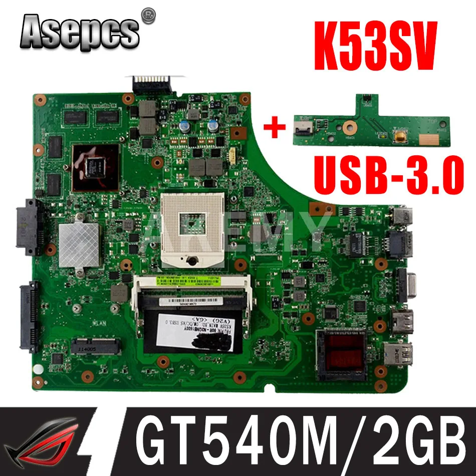 Материнская плата Akemy для ноутбука ASUS K53SC X53S K53SV K53SM K53SJ P53Sj | Компьютеры и офис