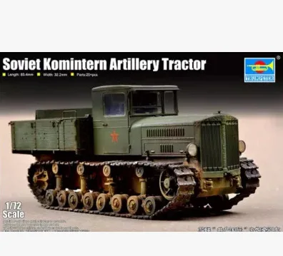 

New Style TRUMPETER Assembled Freight Truck Model 07120 1/72 Soviet Union Communist International Artillery Tractor