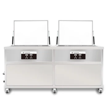 

61L Time Power Set Ultrasonic Cleaner Two Tanks Filter Dry Tool Engine Hardware Parts Ultrason Cleaner Industrial Degreaser