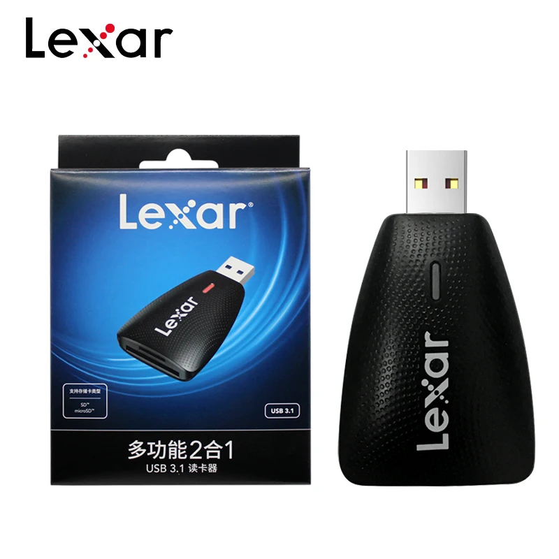 Lexar USB 3,1 высокоскоростной двухслотовый кард-ридер TF SD Карта памяти SDHC SDXC Lecteur UHS-II UHS-I Micro SD кард-ридер