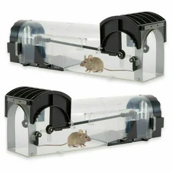 

Humane Smart Mouse Trap-2 Pack No Kill, Live Catch and Release Mouse Traps-Safe Around Kids & Pets-Works for Mice, Rats hot