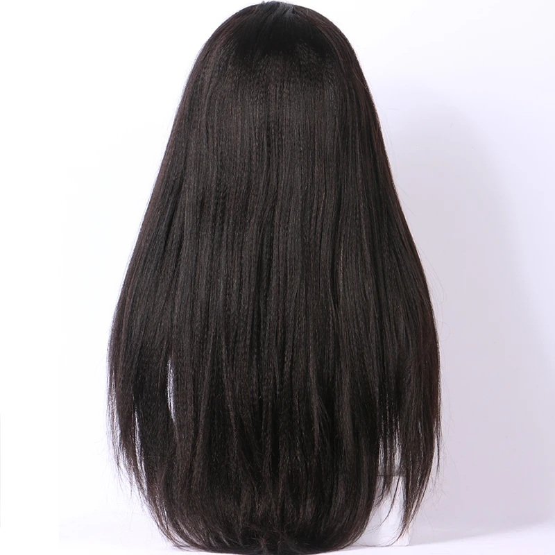 LUFFYHAIR 250% плотность Remy светлые волосы Yaki прямой кружевной передний парик