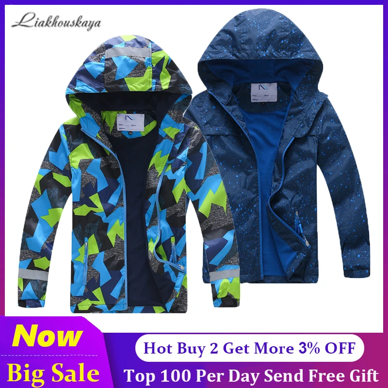 Get This Windbreakers Teenage-Coat Children Outerwear Korean-Spring Kids Fleece Boys Waterproof qVKmrqg5