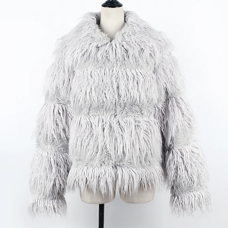 Теплое длинное пальто из искусственного меха, зимнее пушистое утепленное пальто с капюшоном, шикарная верхняя одежда, пальто, тренчи