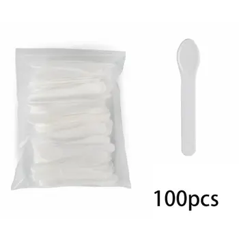 

Round Head Mask Scraper Face Cream Spoon Small Pick Rod 100pcs Cosmetic Packaging Special Small Spoon K1KB