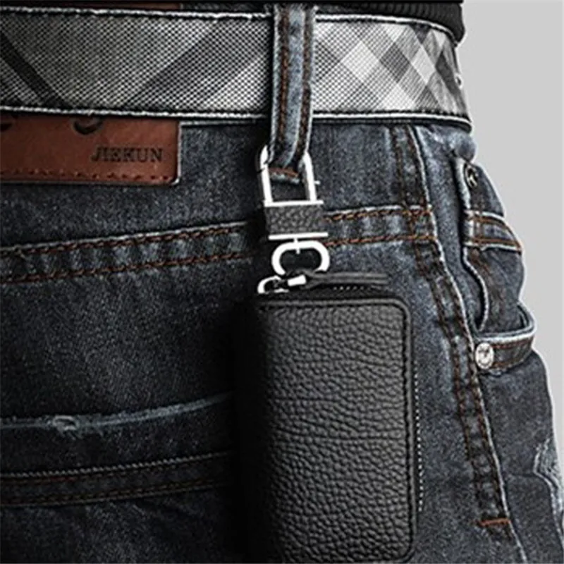 PU Leather Car Key Wallets Men Key Holder Housekeeper Keys Organizer Women Keychain Covers Zipper Case Bag Pouch Purse key organizer key case key purse key holder