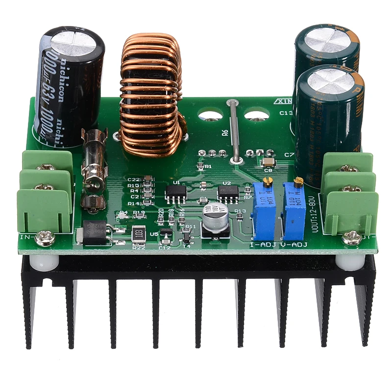 DC-DC Boost Converter Module Power Supply Booster DC Step Up Adapter Module Adjustable Voltage Regulator 12V-60V to 12V-80V