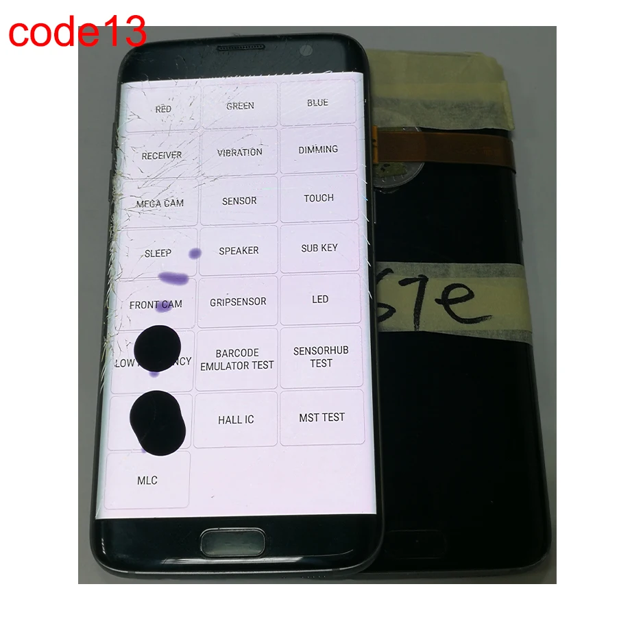 JPFix S7edge экран в сборе с рамкой сломанной изогнутой поверхности дисплей сенсорный ЖК-экран