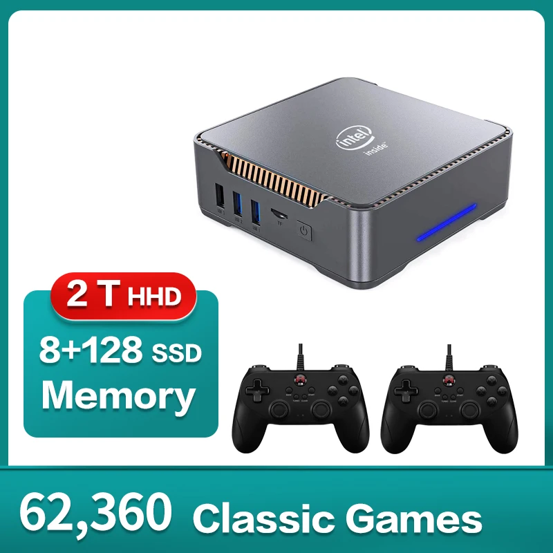 Мини-Консоль Pawky Cube для видеоигр в стиле ретро G Cube/Saturn/PS2/Naomi встроенные 4K 62000 + игр 3D