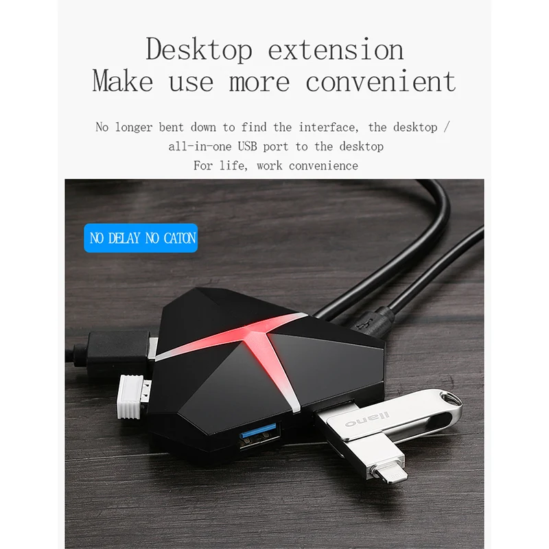 4 Порты и разъёмы USB концентратор 3,0 высокое Скорость концентратор переходник разветвитель коробка для портативных ПК iPhone мобильный телефон концентратор разделитель мини эспандер