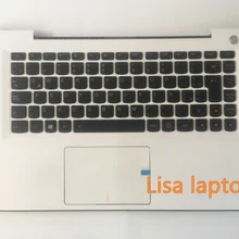 Для lenovo верхний чехол C u31-70 BKL Белый La латинская клавиатура абсолютно