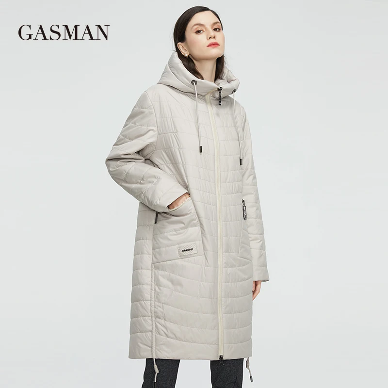 GASMAN 2022 Spring Autumn Jacket Women fashion casual long parka