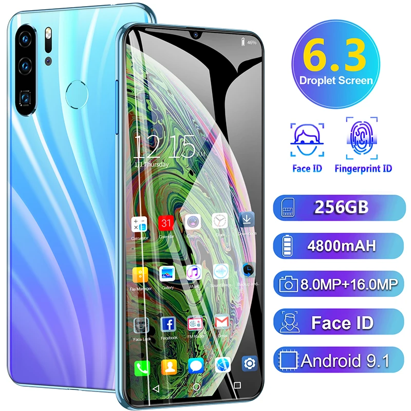 P40PRO 6.3 inch fingerprint full-screen Android