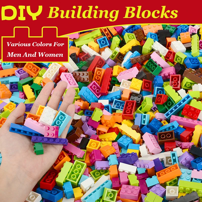 

250-1500 Pieces Building Blocks City DIY Creative Bricks Bulk Model Figures Educational Kids Toys Compatible All Brands Toy