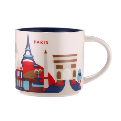 Global CollectionCeramic кружка с изображением города США чашка из твердого английского фарфора, Нью-Йорк, Los Angeles Pairs, Лондон, Англия, Япония, Орлеан Las Vega - Цвет: 21
